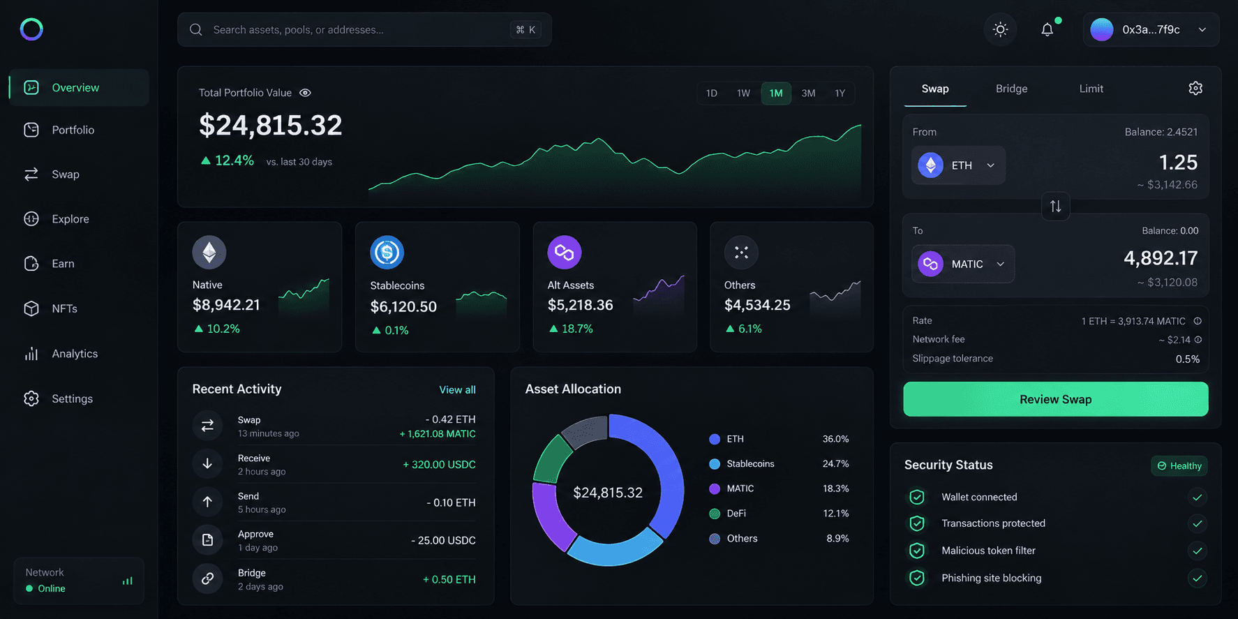 Apps & Infra software interface
